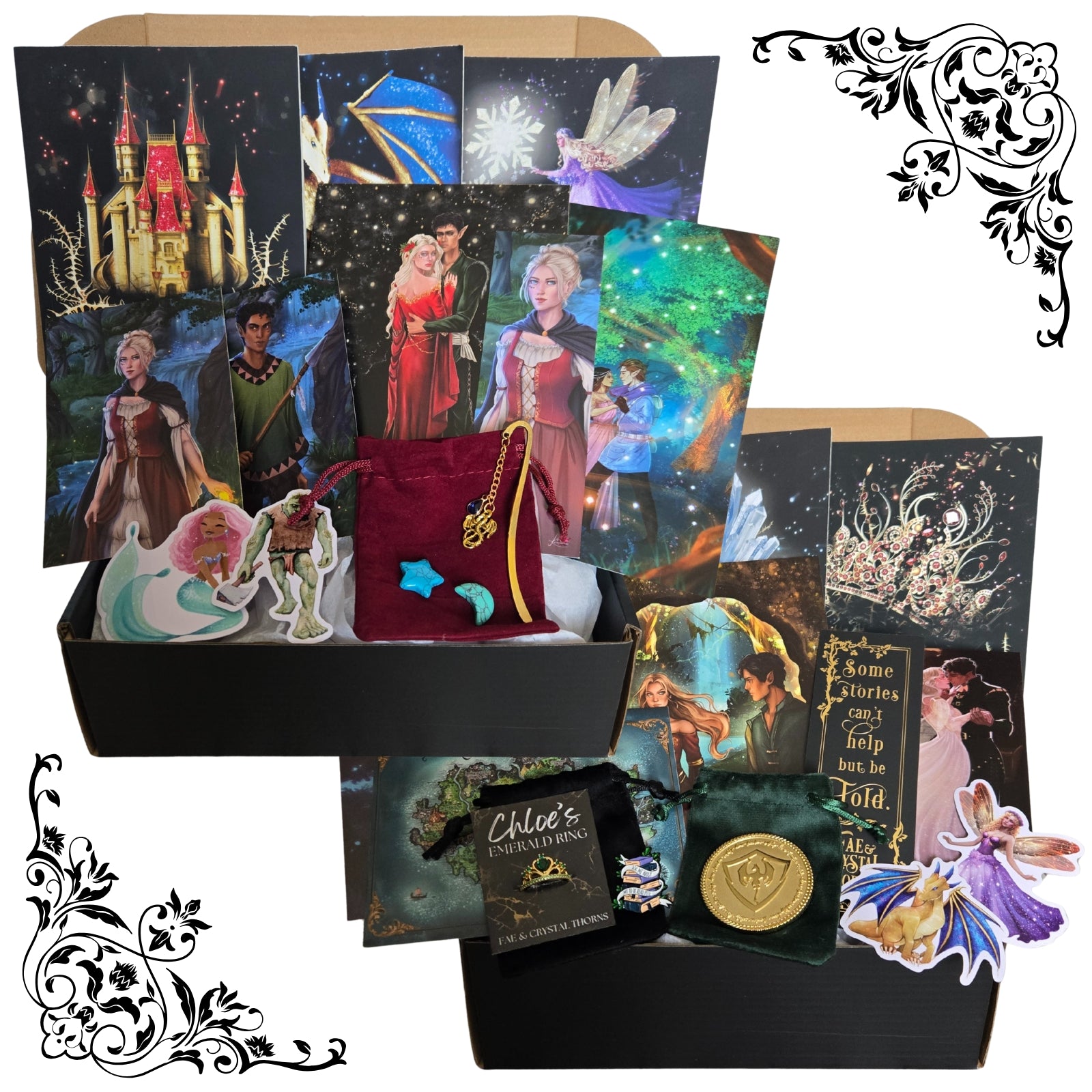 (Paperbacks + Swag) Complete Series Set - Fae and Crystal Thorns