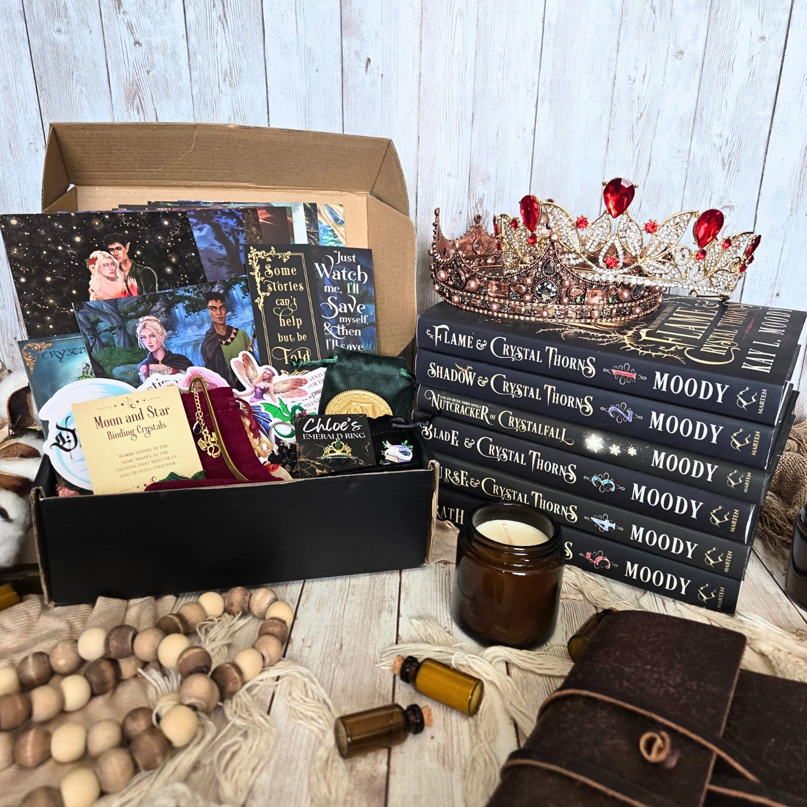 (Hardcovers + Swag) Complete Series Set - Fae and Crystal Thorns