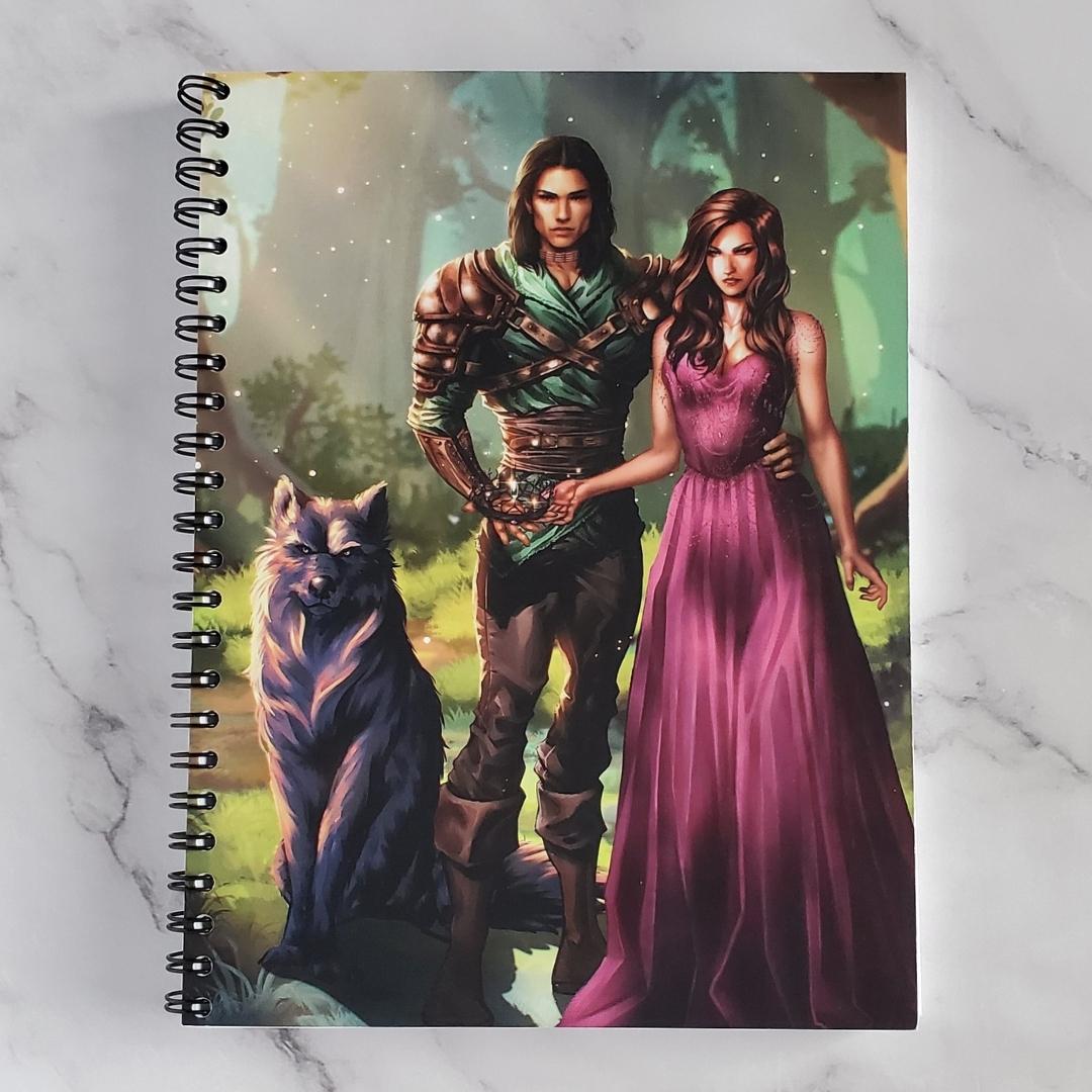 Elora and Brannick Crown Journal with Illustrated Cover, Companion to Queen of Bitter Thorn