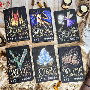 (Hardcovers + Swag) Complete Series Set - Fae and Crystal Thorns