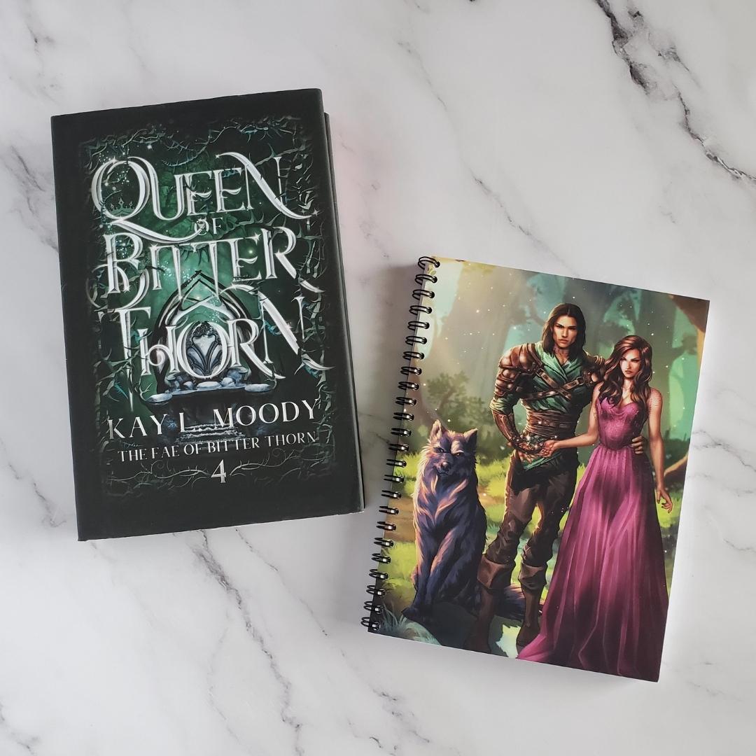 Elora and Brannick Crown Journal with Illustrated Cover, Companion to Queen of Bitter Thorn