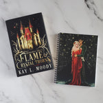 Load image into Gallery viewer, Chloe and Quintus Cave Journal with Illustrated Cover, Companion to Flame and Crystal Thorns

