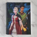 Load image into Gallery viewer, Chloe and Quintus Dragon Journal with Illustrated Cover, Companion to Shadow and Crystal Thorns
