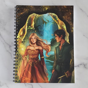 Chloe and Quintus Dagger Journal with Illustrated Cover, Companion to Blade and Crystal Thorns