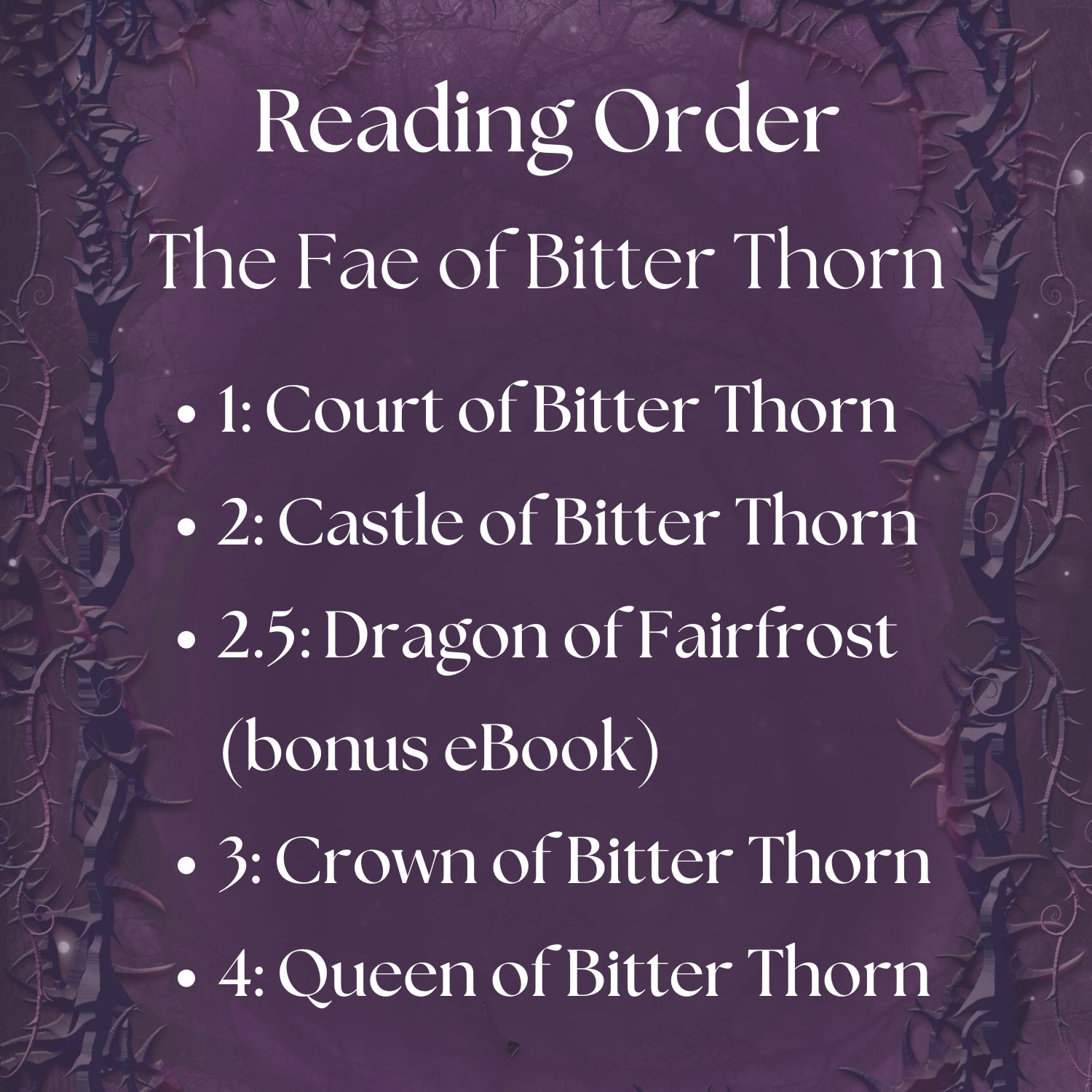 BUNDLE The Fae of Bitter Thorn Complete Series