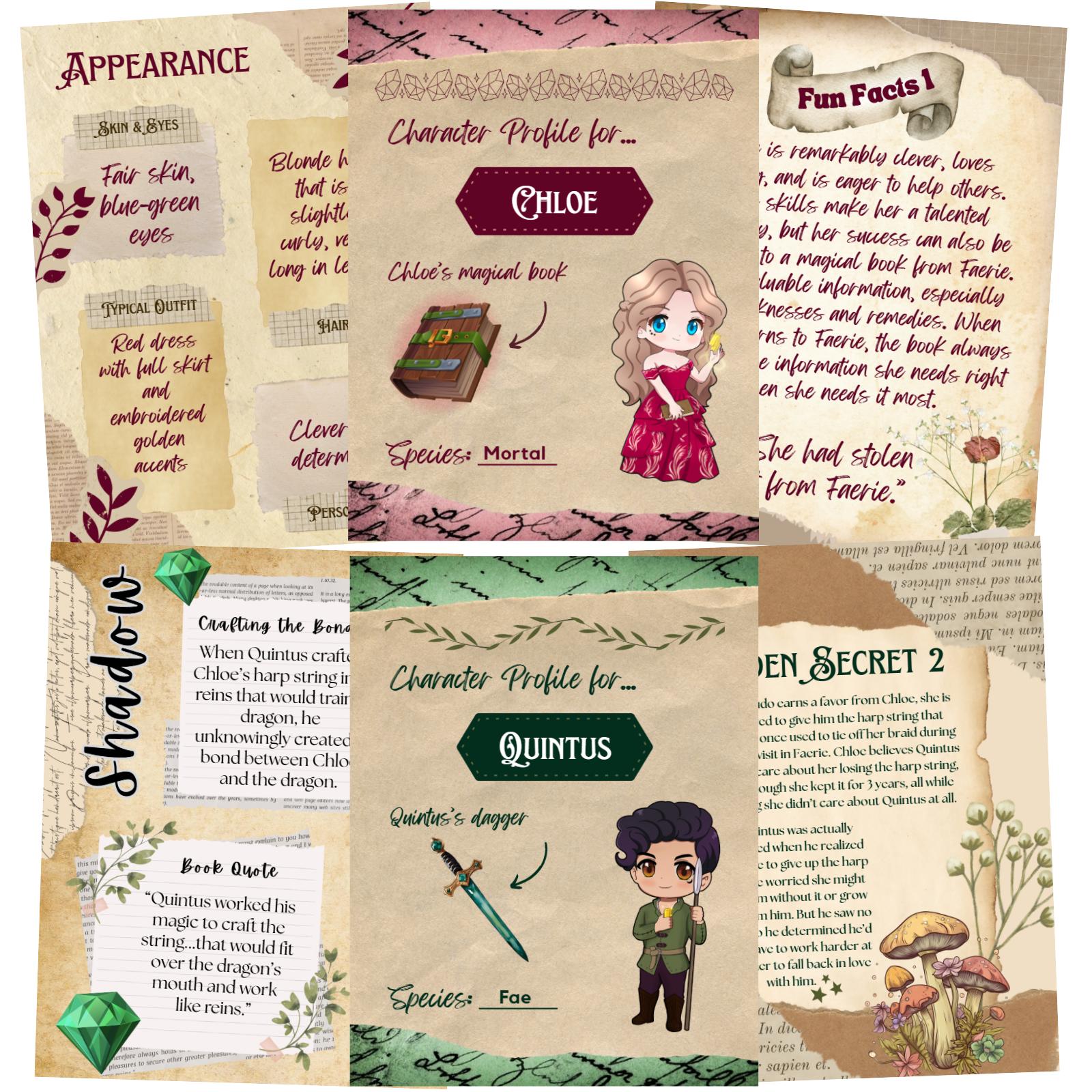 Character Profiles - Fae and Crystal Thorns