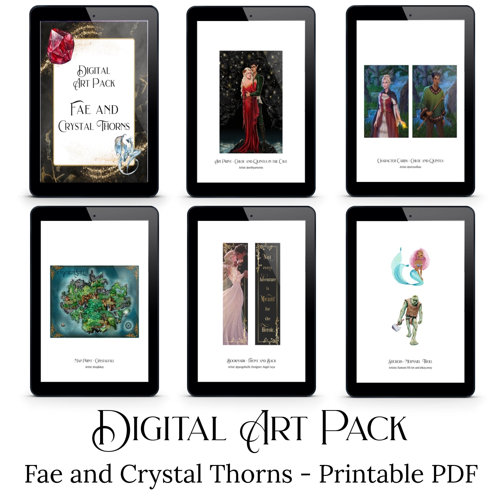 Digital Art Pack - Fae and Crystal Thorns