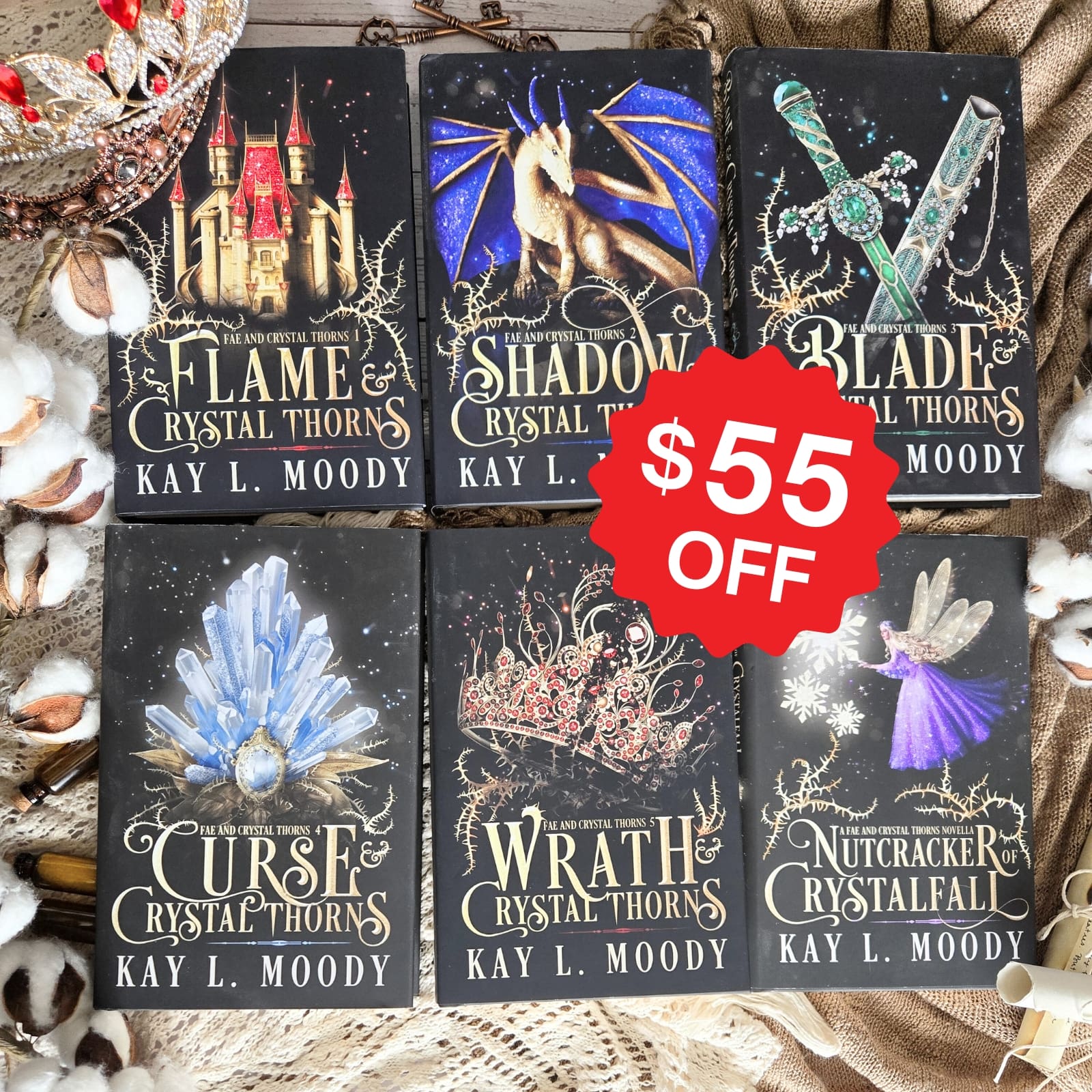 (Hardcovers) Complete Series Set - Fae and Crystal Thorns