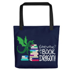 Load image into Gallery viewer, Tote bag - Book Dragon

