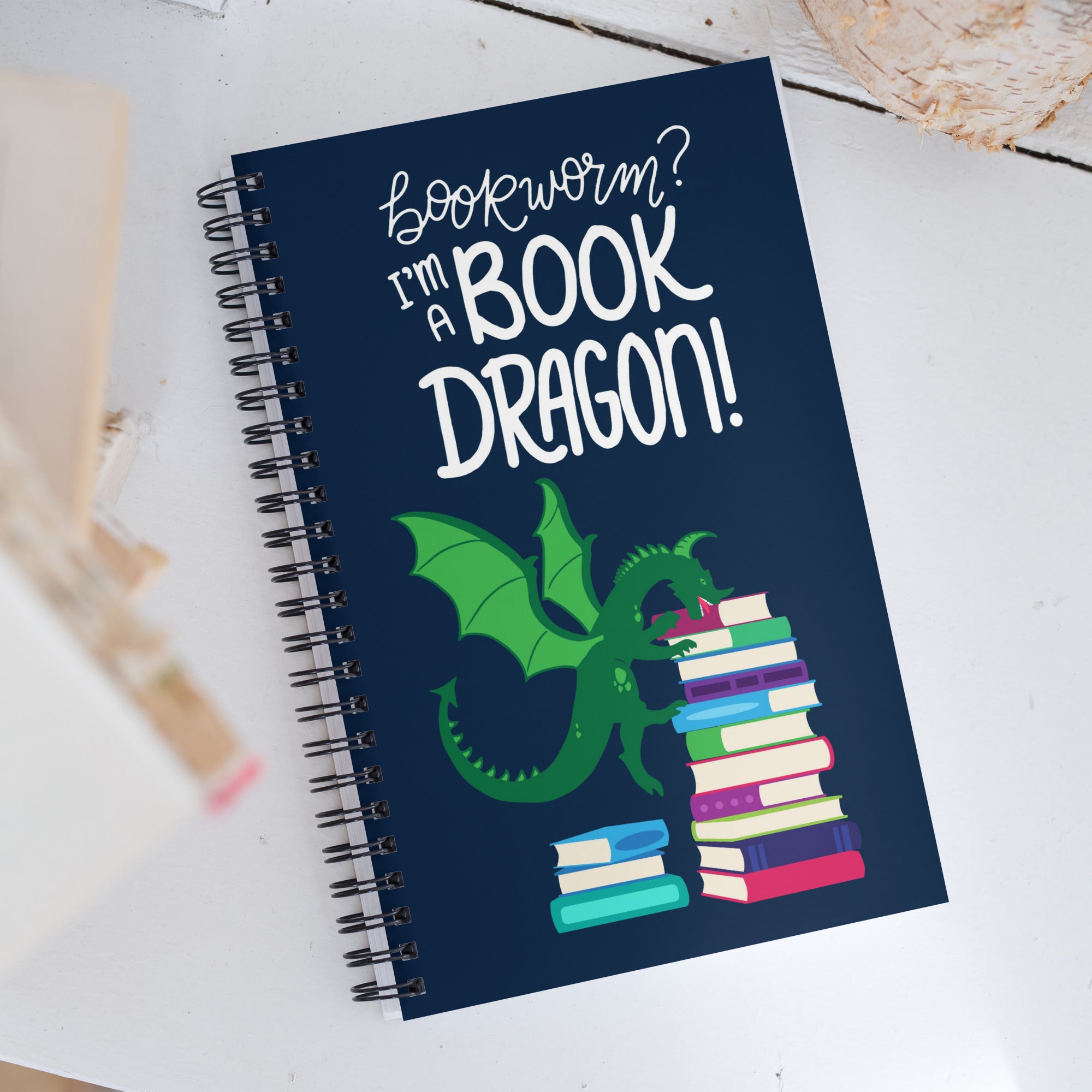 Spiral Notebook - Book Dragon