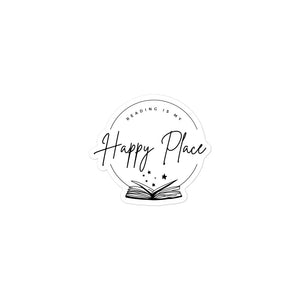 Reading is my Happy Place Bookish Sticker Bubble-free stickers
